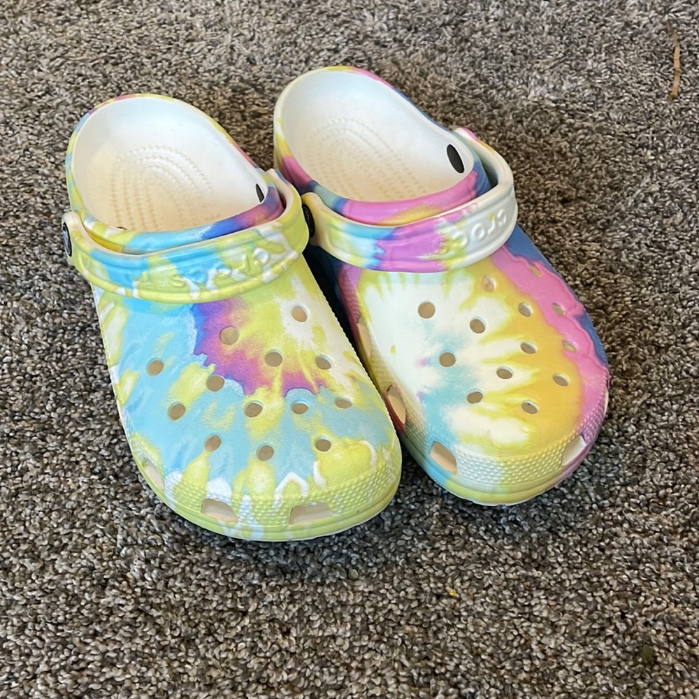 Pastel Rainbow Crocs
